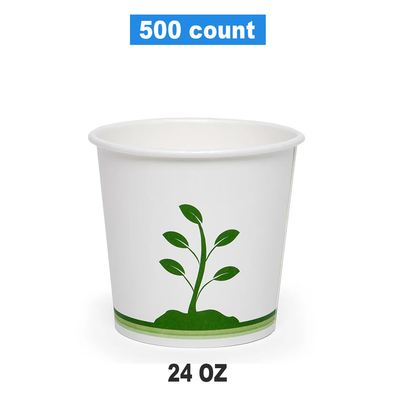 Disposable Soup Containers 24 Oz White With Secure Lid